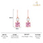 Silver Rosa Earrings