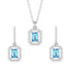 Silver Azul Jewellery Set