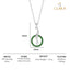 Silver Verde Pendant Chain Necklace