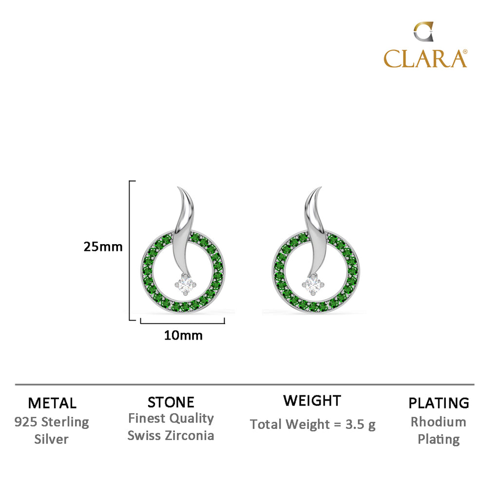 Silver Verde Earrings