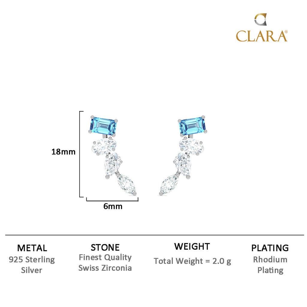 Silver diamante Earrings