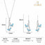 Silver Butterfly Jewellery Set
