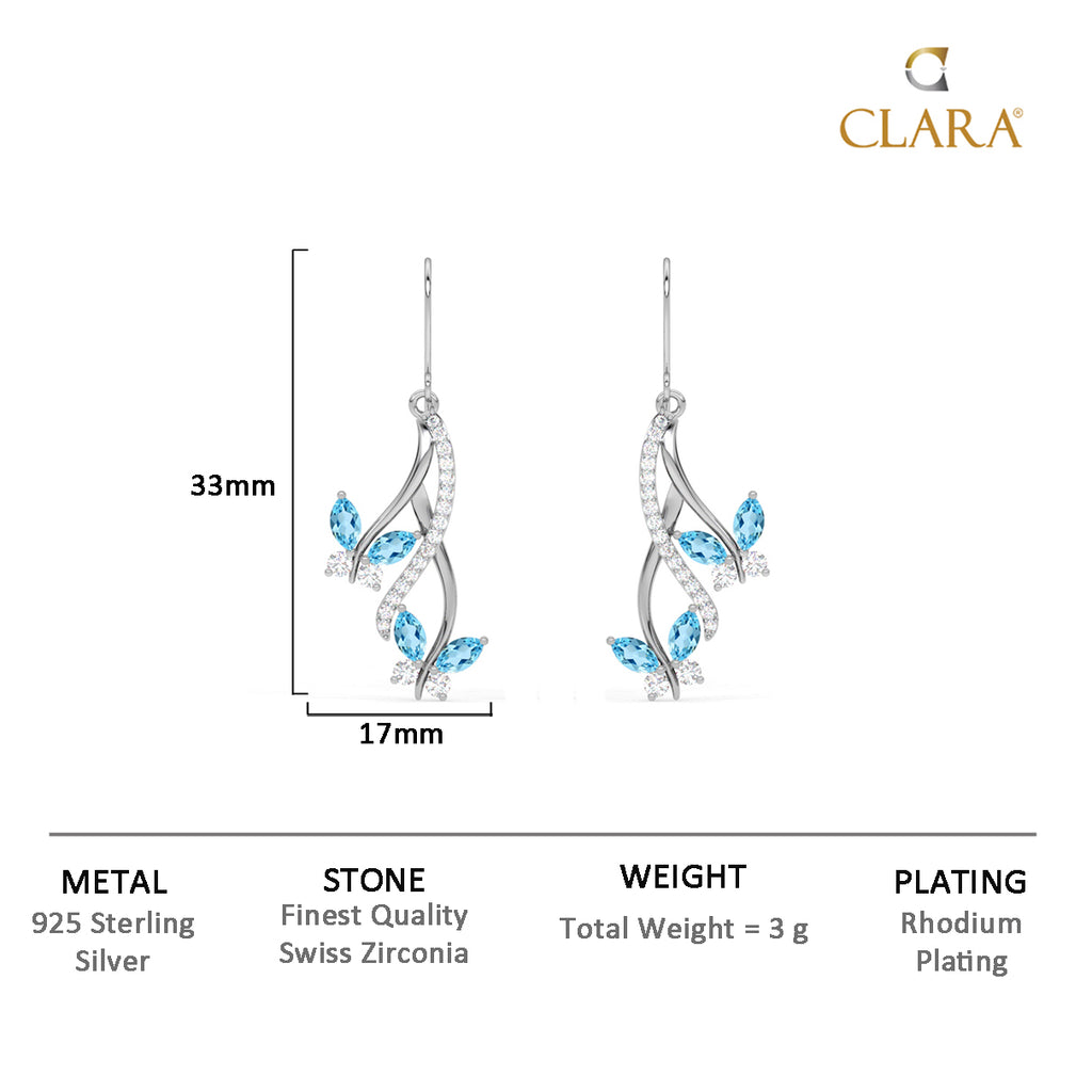 Silver Butterfly Earrings