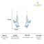Silver Butterfly Earrings