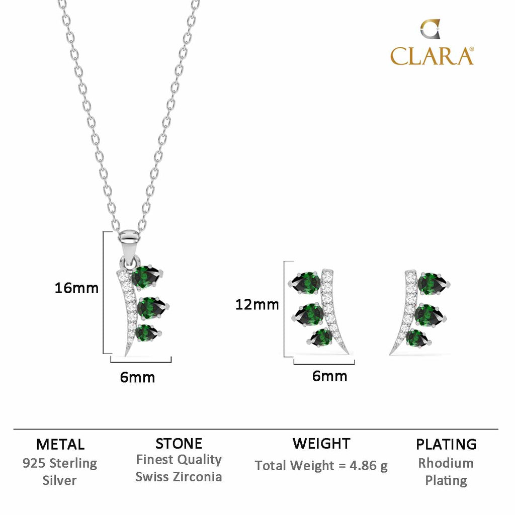 Silver Reina Jewellery Set