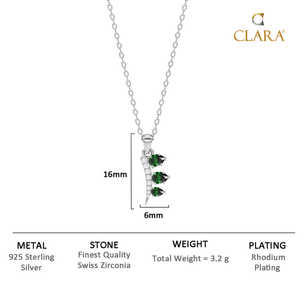 Silver Reina Pendant Chain Necklace