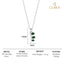 Silver Reina Pendant Chain Necklace