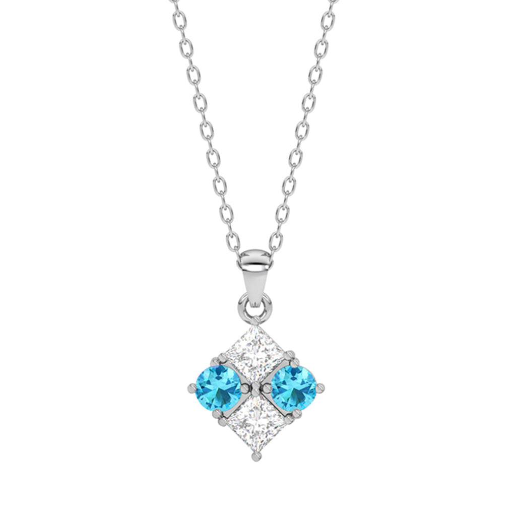 Silver Belen Pendant Chain Necklace