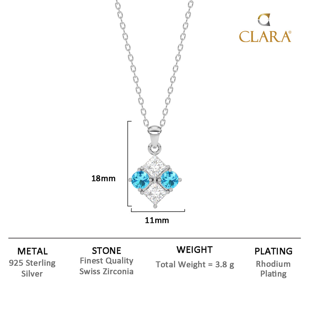 Silver Belen Pendant Chain Necklace