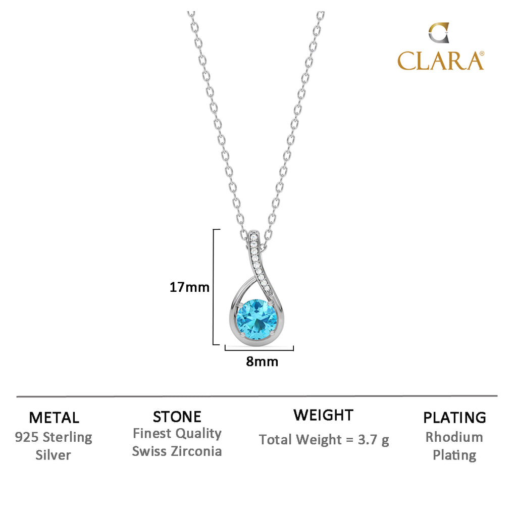 Silver Isla Pendant Chain Necklace