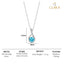 Silver Isla Pendant Chain Necklace