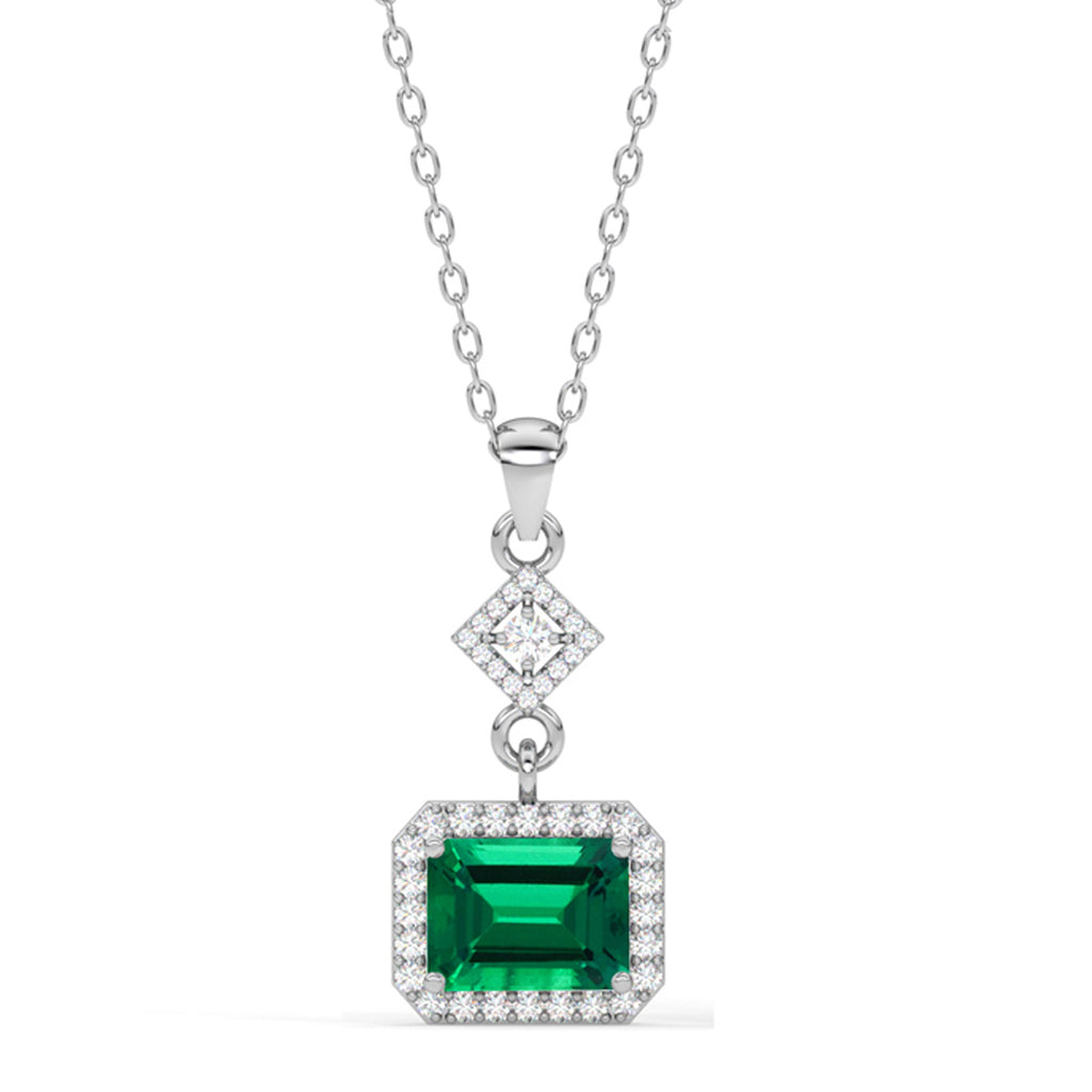 Silver Bianca Pendant Chain Necklace