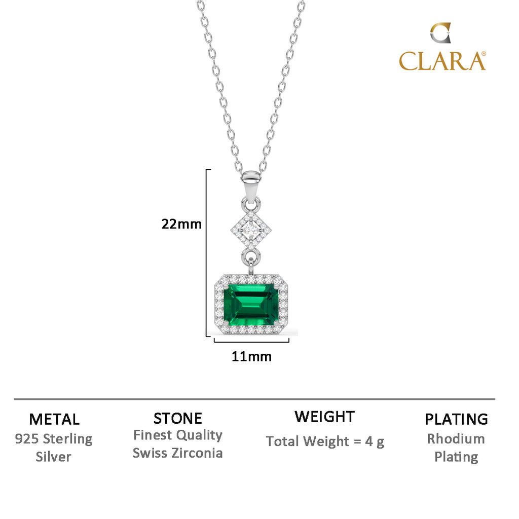Silver Bianca Pendant Chain Necklace