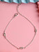 CLARA 925 Sterling Silver knot Anklet Payal ( Single ) Adjustable Chain Gift for Women and Girls