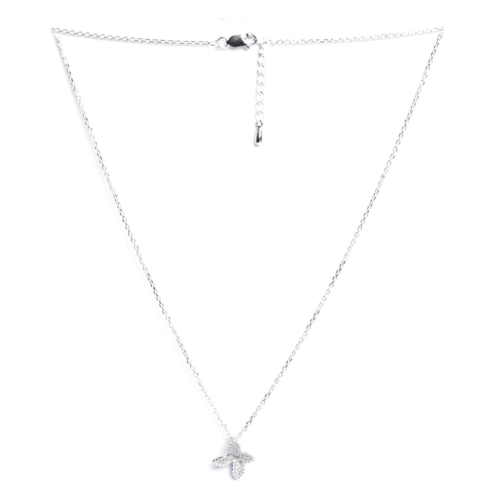 Silver Floral Pendant Chain