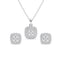 Silver Queen of Diamonds Jewellery Set  