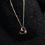 CLARA 925 Sterling Silver Pink Heart Pendant Chain Necklace 