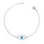 CLARA 925 Sterling Silver Evil Eye Marquise Bracelet