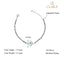CLARA 925 Sterling Silver Evil Eye Hamsa Hand Hand Mangalsutra Bracelet
