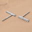 CLARA 925 Sterling Silver Bar Studs Earrings Gift for Kids Girls