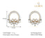 CLARA 925 Sterling Silver Tica Earrings with Screw Back 