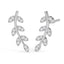 Silver Leaf Ear cuffs Earrings