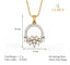 CLARA 925 Sterling Silver Tica Pendant Chain Necklace 