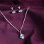 CLARA 925 Sterling Silver Belen Pendant Earring Chain Jewellery Set 
