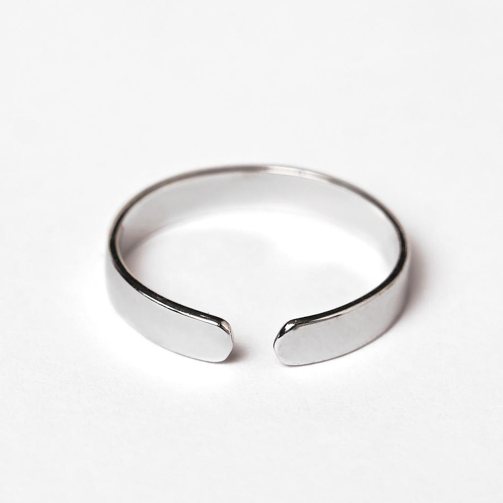CLARA Pure 925 Sterling Silver Slim Finger Ring 