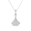 Silver Ginkgo Leaf Pendant Chain  