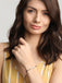 CLARA 925 Sterling Silver Leaf Hand Mangalsutra Bracelet