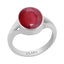 Certified Ruby Premium Manik Zoya Silver Ring 6.5cts or 7.25ratti
