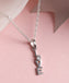 CLARA 925 Sterling Silver Love Pendant Chain Necklace 