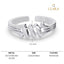 CLARA Pure 925 Sterling Silver Step Finger Ring 