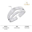 CLARA Pure 925 Sterling Silver Casual wear Finger Ring 