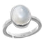 Certified Moonstone 9.3cts or 10.25ratti 92.5 Sterling Silver Adjustable Ring