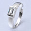 CLARA Real 925 Sterling Silver Octagon Band Ring 