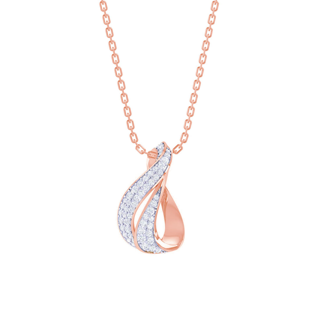 CLARA 925 Sterling Silver Agda Pendant Chain Necklace 