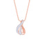 CLARA 925 Sterling Silver Agda Pendant Chain Necklace 