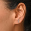 CLARA 925 Sterling Silver Bar Studs Earrings Gift for Kids Girls