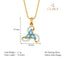 CLARA 925 Sterling Silver Melba Pendant Chain Necklace 