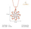 CLARA 925 Sterling Silver Anna Pendant Chain Necklace 