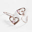 CLARA 925 Sterling Silver Pink Heart Earrings 