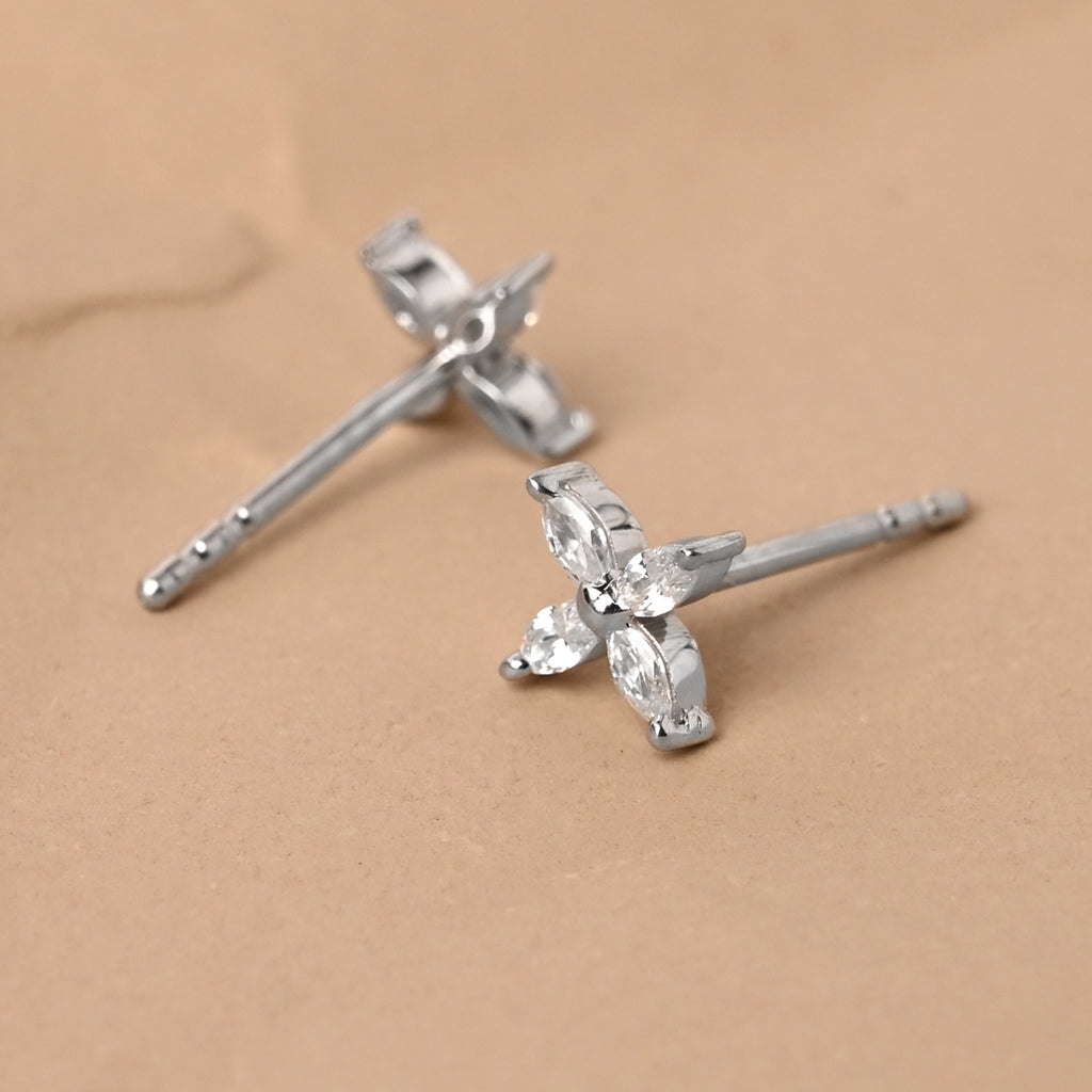 CLARA 925 Sterling Silver Classic Studs Earrings Gift for Kids Girls