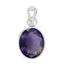 Certified Iolite (Neeli) Silver Pendant 7.5cts or 8.25ratti