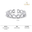 CLARA Pure 925 Sterling Silver Infinity Finger Ring 