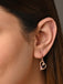 CLARA 925 Sterling Silver Pink Heart Earrings 