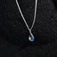 CLARA 925 Sterling Silver Isla Pendant Chain Necklace 