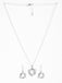 CLARA 925 Sterling Silver Alma Pendant Earring Chain Jewellery Set 