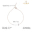 CLARA 925 Sterling Silver Pearl Anklet Payal ( Single ) Adjustable Chain, Rose Gold Plated Gift for Women and Girls